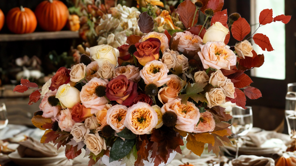 How to Create a Festive Thanksgiving Table with Fall Flowers