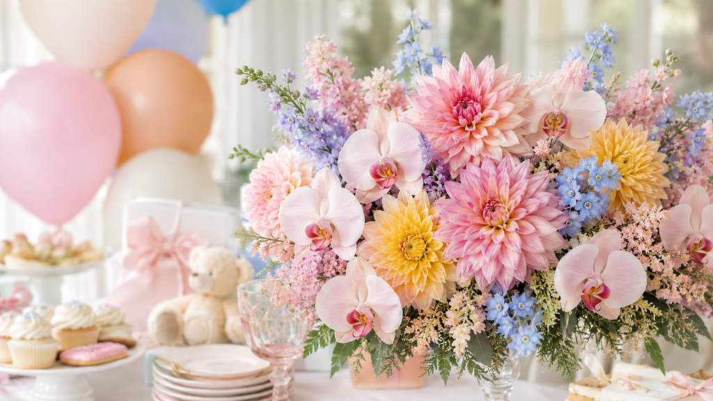 What Colorful Flowers Work Best For A Baby Shower