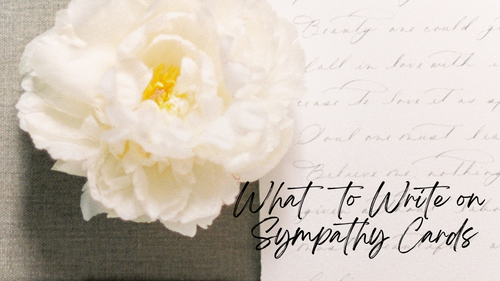 What to Write on Card for Sympathy Flowers 