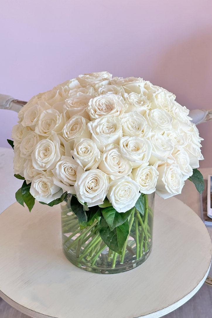 Monarch White Roses