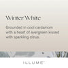 Illume Winter White Small Radiant Glass Candle