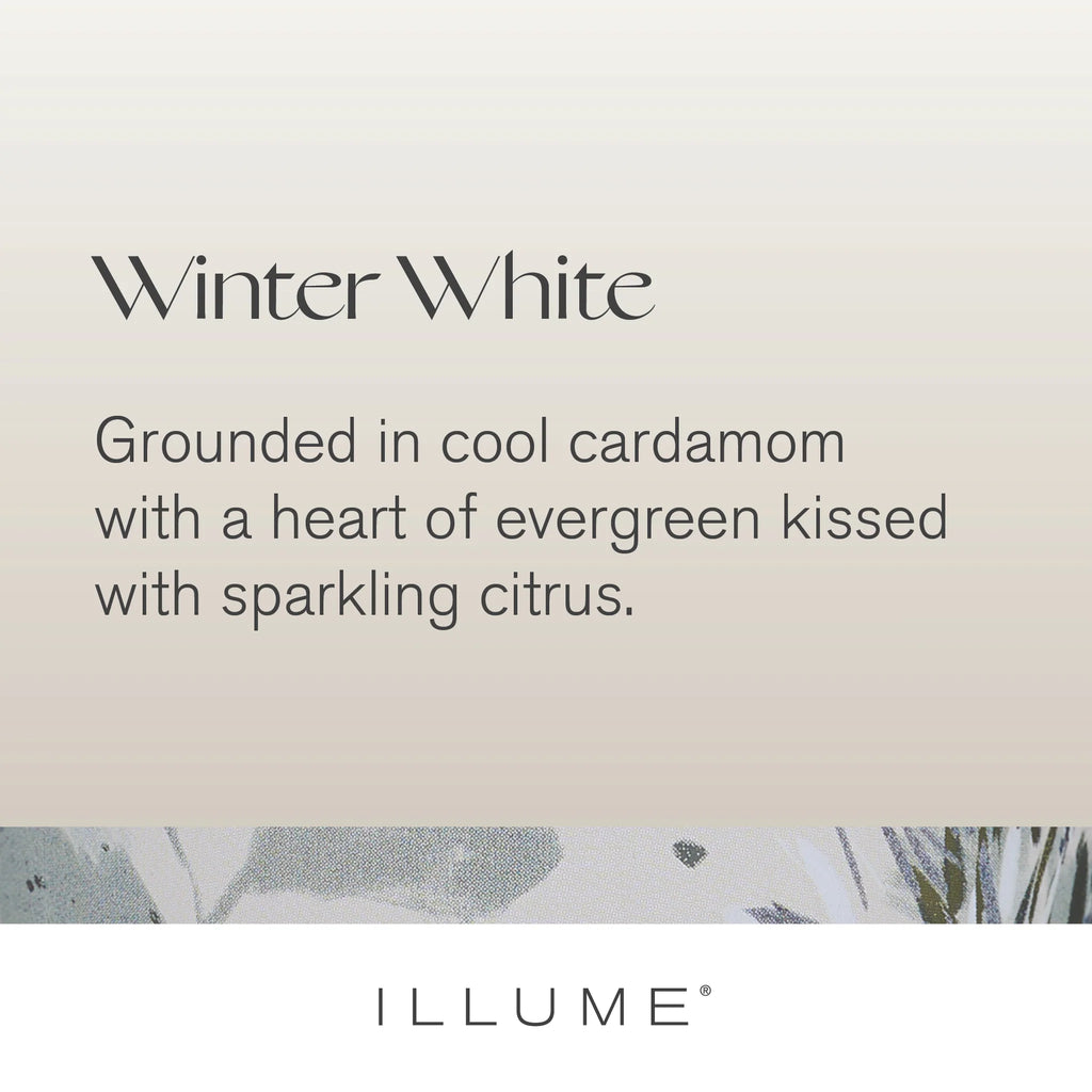 Illume Winter White Large Radiant Glass Candle