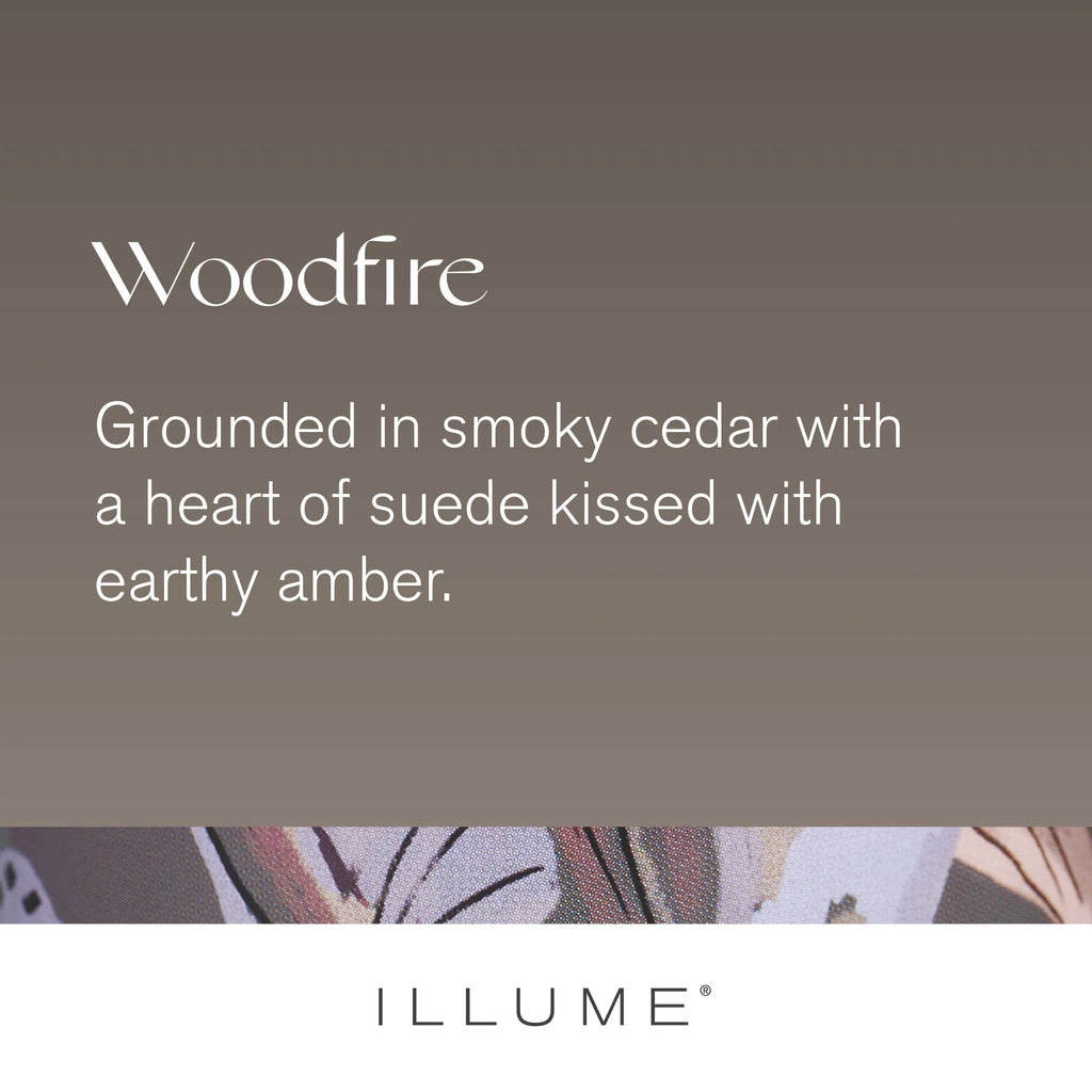 Woodfire Large Radiant Glass Candle