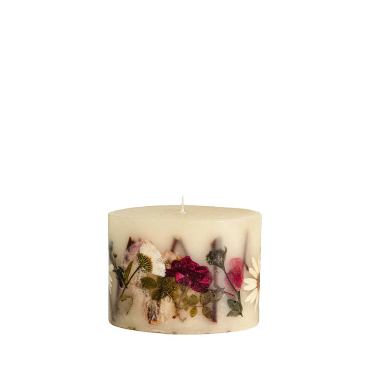 Rosy Rings Apricot Rose Petite Botanical Candle