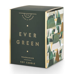 Illume Evergreen Gifted Glass Candle