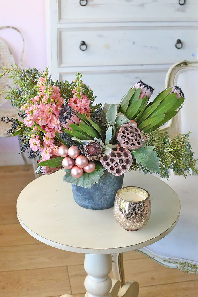 Pink Holiday Flowers